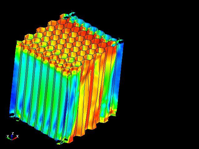  ZX Shear deformation behavior of aluminum honeycomb