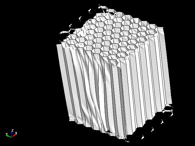  ZY Shear deformation behavior of aluminum honeycomb