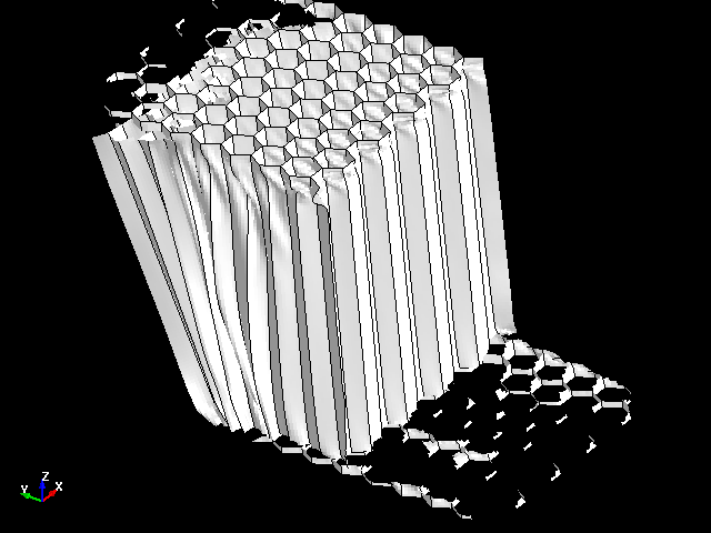  ZY Shear deformation behavior of aluminum honeycomb