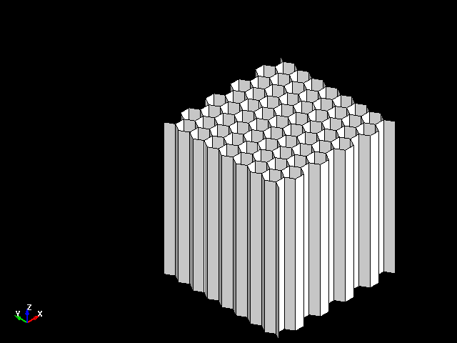  XY Shear deformation behavior of aluminum honeycomb