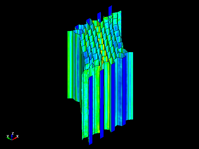  YX Shear deformation behavior of aluminum honeycomb