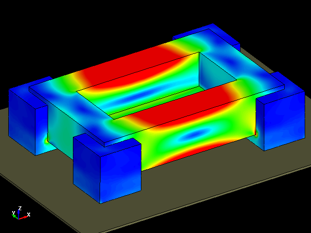  Drop impact energy absorbing test simulation with foamed material parts