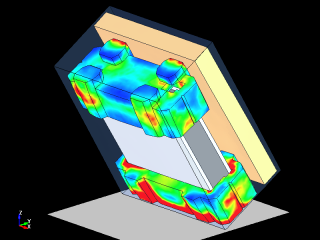 Drop impact simulation of electronic equipment packed with cushioning material