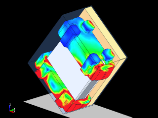 Drop impact simulation of electronic equipment packed with cushioning material