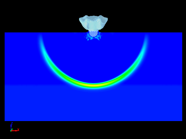  shockwave propagation due to under water explosion