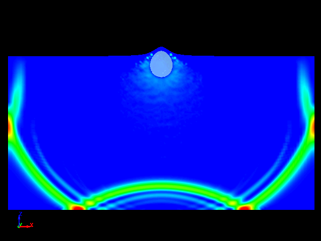  shockwave propagation due to under water explosion