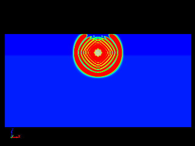  shockwave propagation due to under water explosion