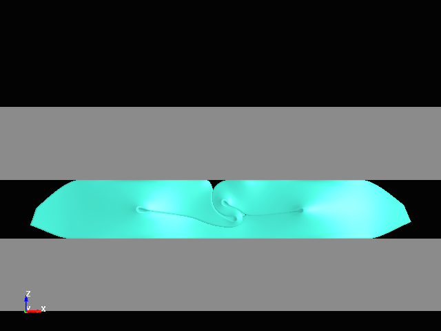  Compression analysis of trapezoidal rubber with hole opening