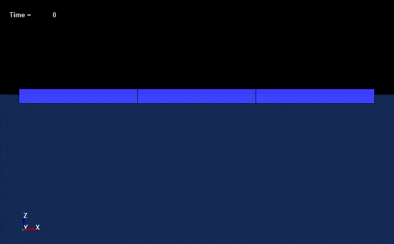  Whipping motion of floating structure induced by UNDEX