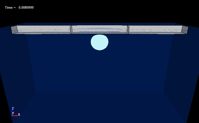  Whipping motion of floating structure induced by UNDEX