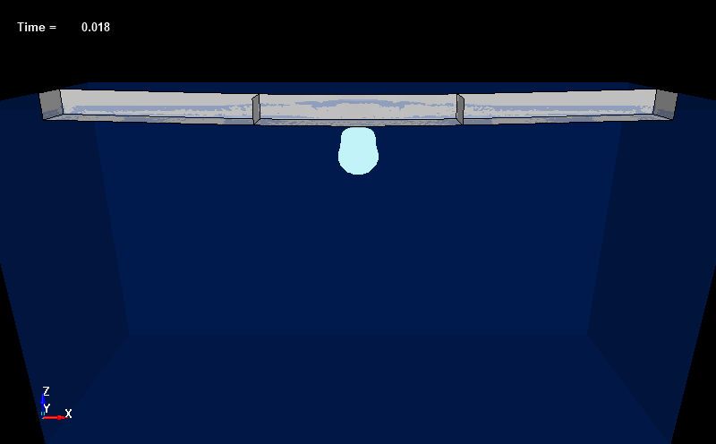  Whipping motion of floating structure induced by UNDEX