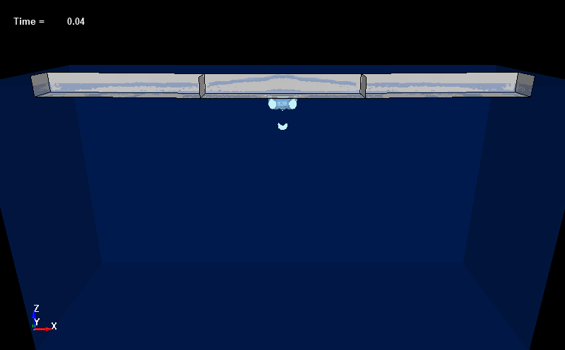  Whipping motion of floating structure induced by UNDEX